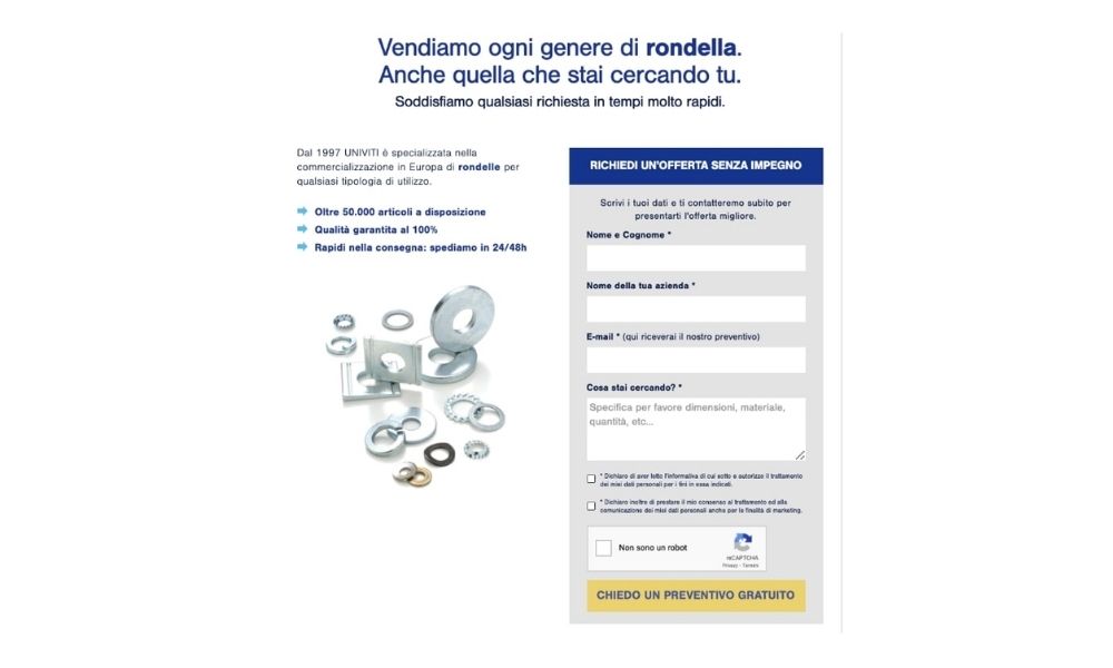 Esempi di Copy e CTA